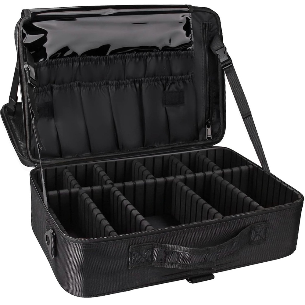 Relavel Travel Makeup Train Case Makeup Case Organizer Portable
